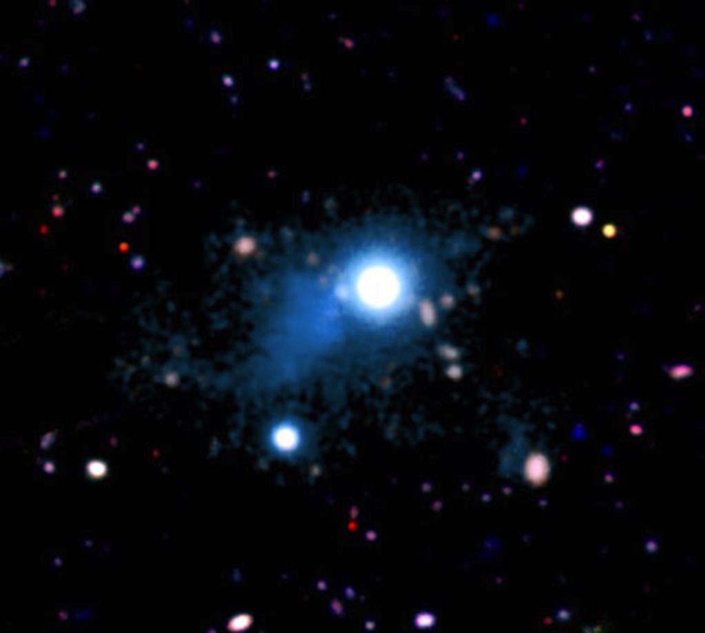 First Image of Cosmic Web Revealed by Deep-Space 'Flashlight'